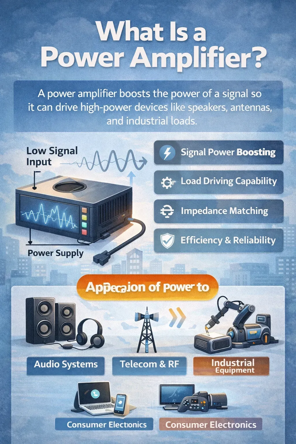 एम्पलीफायर के साथ संगत टर्मिनल एम्पलीफायर के साथ संगत टर्मिनल