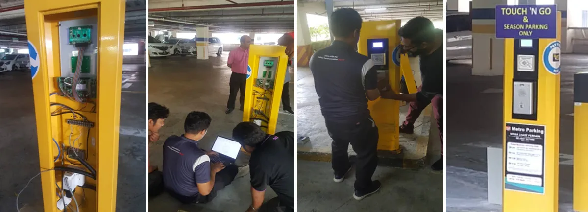 बेके i12 SIP वॉयस इंटरकॉम पार्किंग लॉट प्रवेश और निकास पर स्थापित
