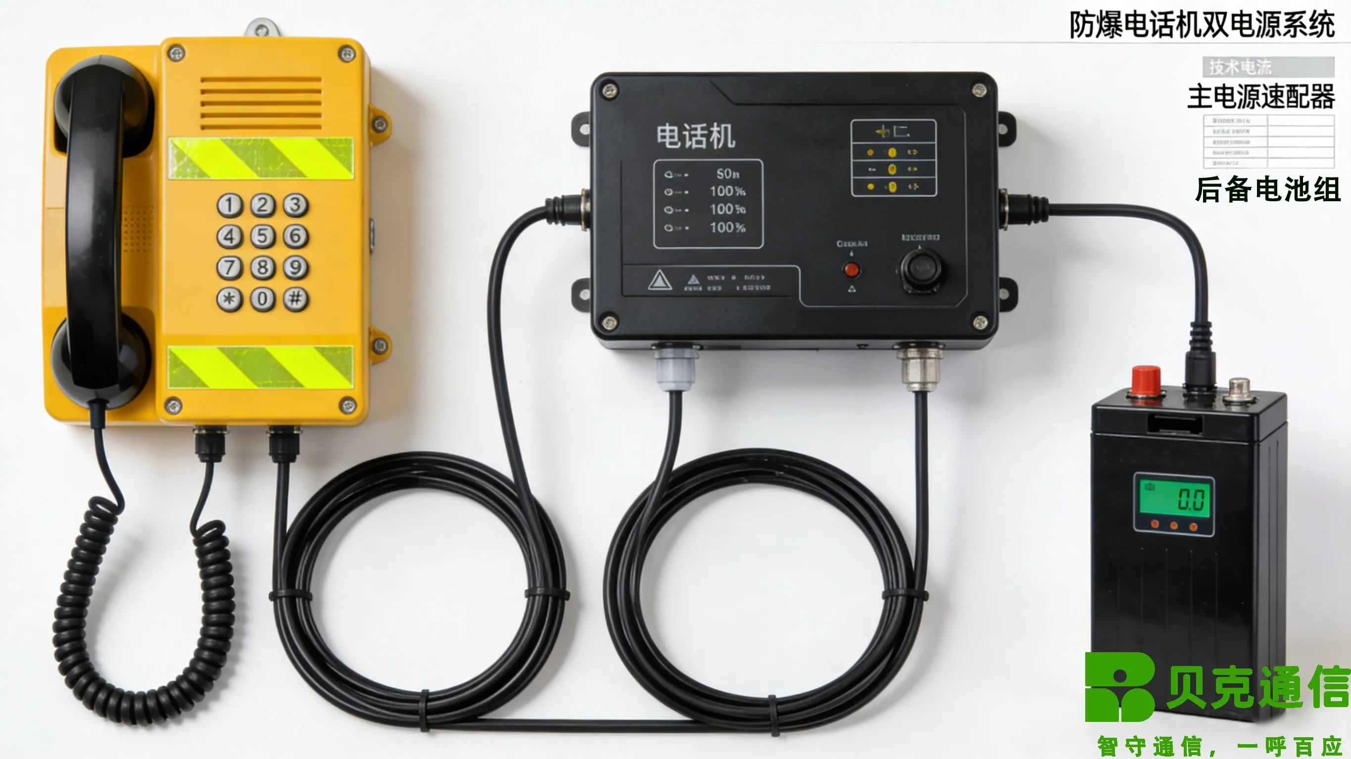 दोहरी बिजली की आपूर्ति सुरक्षित कोयला खदान इंटरकॉम स्टेशन विश्वसनीयता