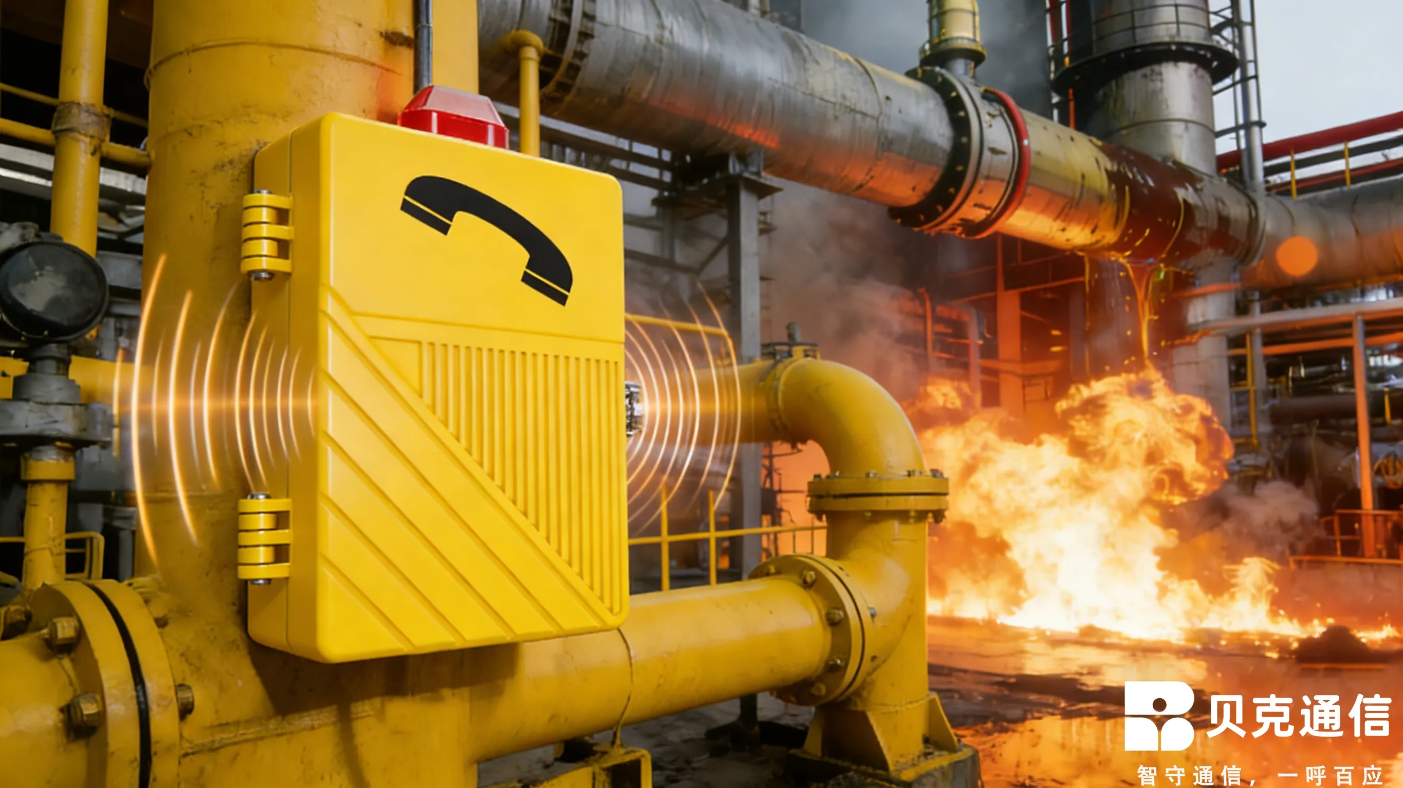 खतरनाक क्षेत्र आपातकालीन निकासी फोन