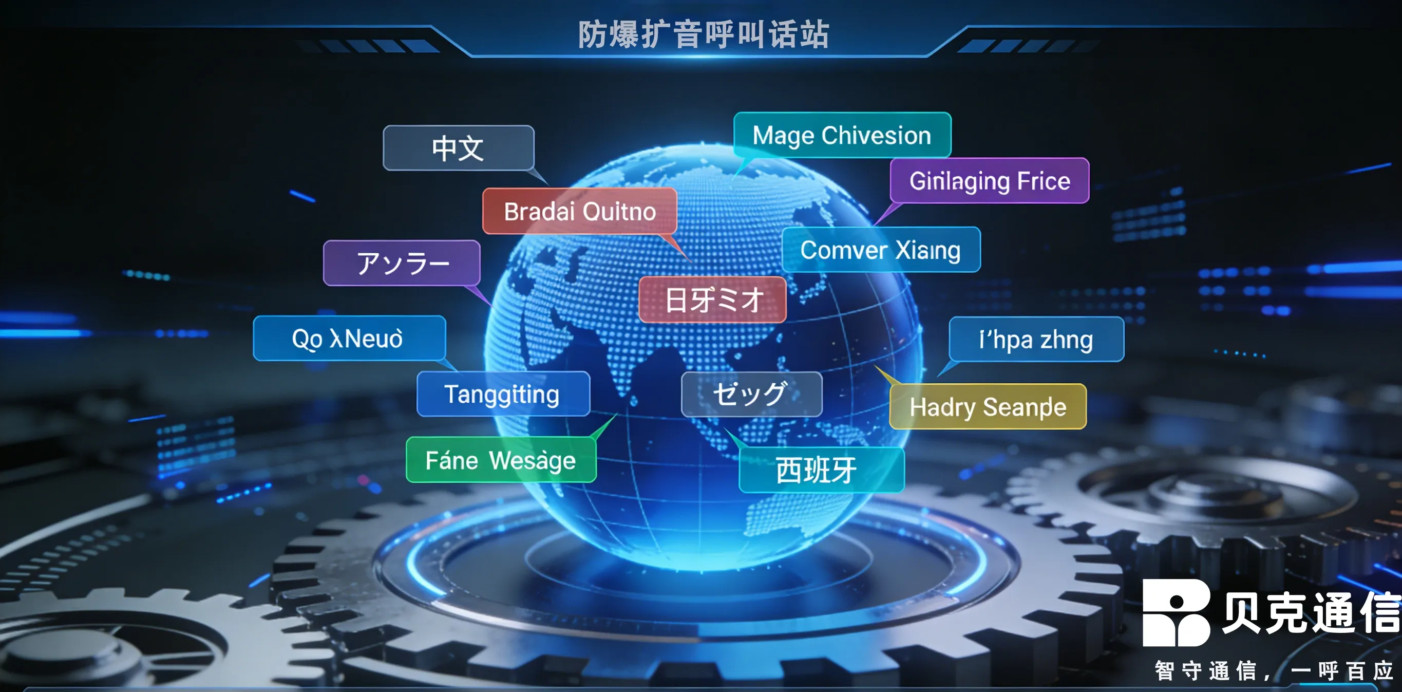 Penerapan Internasional Stasiun Panggilan PA Tahan Ledakan Multibahasa