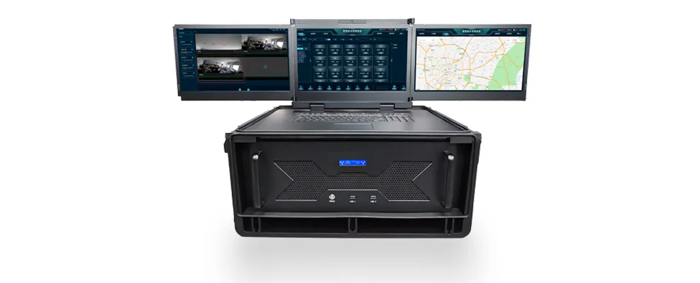 ट्रिपल-स्क्रीन आपातकालीन कमांड बॉक्स