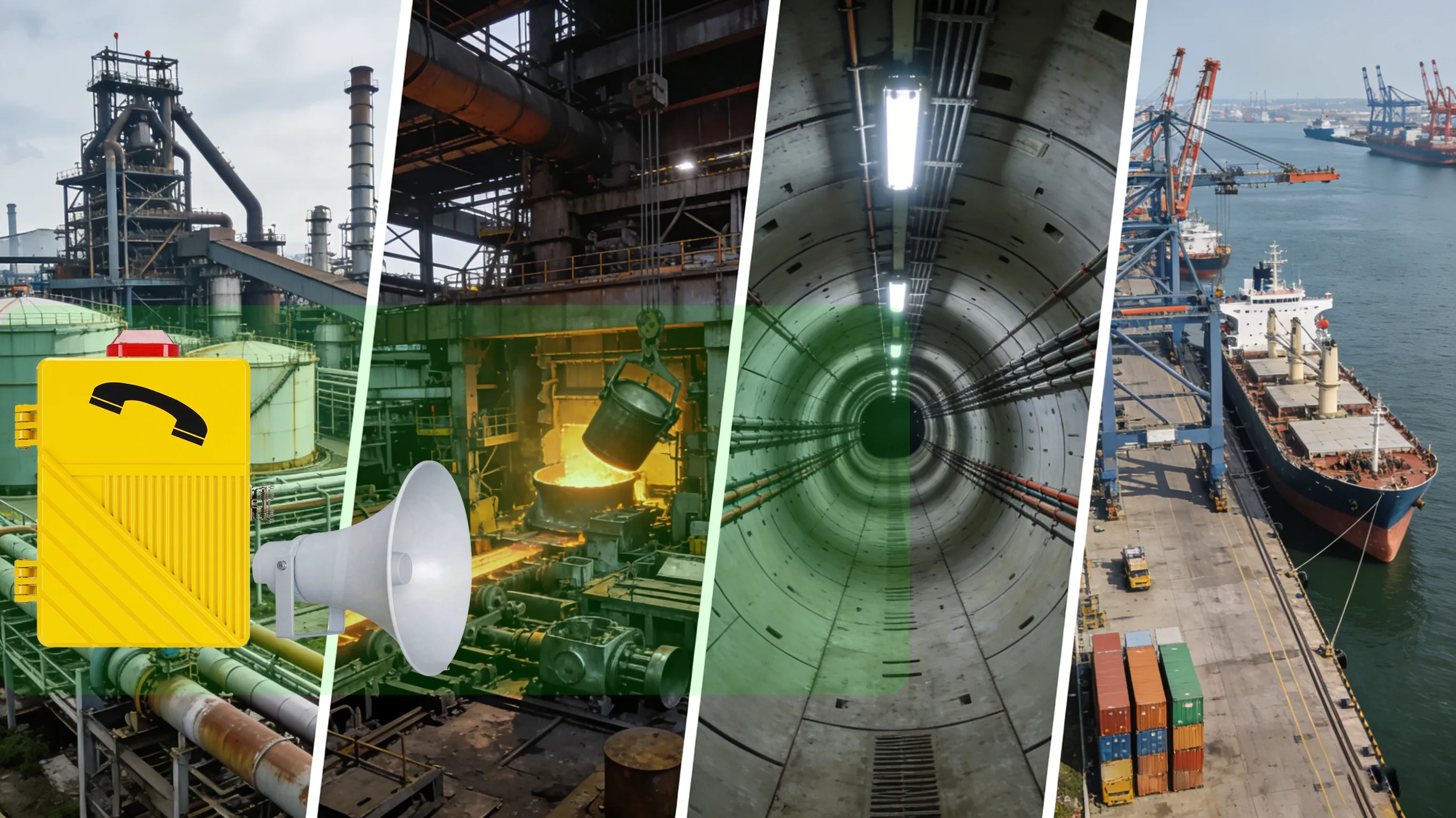 विस्फोट-रोधी संचार स्टेशन के प्रसारण कार्य के अनुप्रयोग परिदृश्य